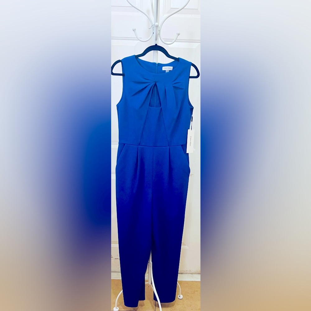 Royal Blue Calvin Klein Onsie Jumpsuit NWT